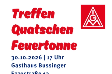 Einladung: Treffen - Quatschen - Feuertonne am 30.10.2026